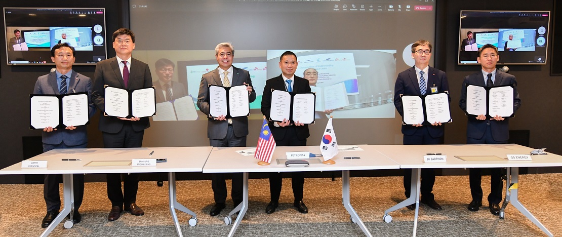 SK Energy, SK Earthon join a Korea-Malaysia cross-border cooperation for CCS business with 5 other companies
