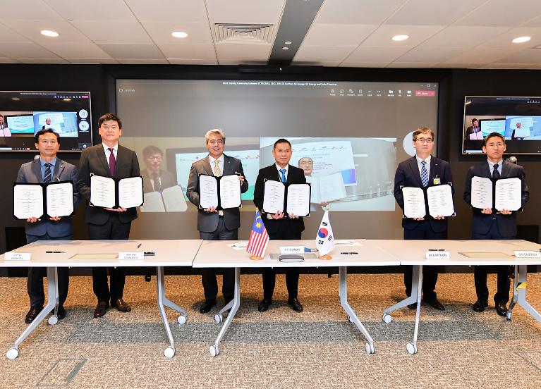 SK Energy, SK Earthon join a Korea-Malaysia cross-border cooperation for CCS business with 5 other companies