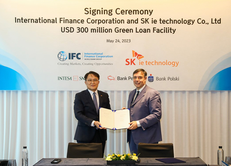SK IE Technology secured USD 300 million of Green Loan from IFC