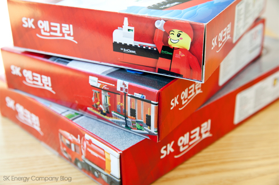 ▲사은품으로 기획한 SK엔크린 블록 장난감